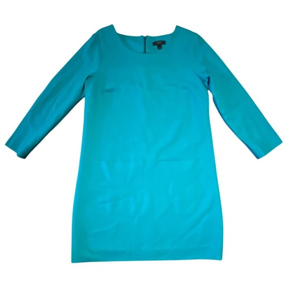 J.Crew Womens Jules Turquoise Wool Blend Dress Size 4 - Picture 2 of 8